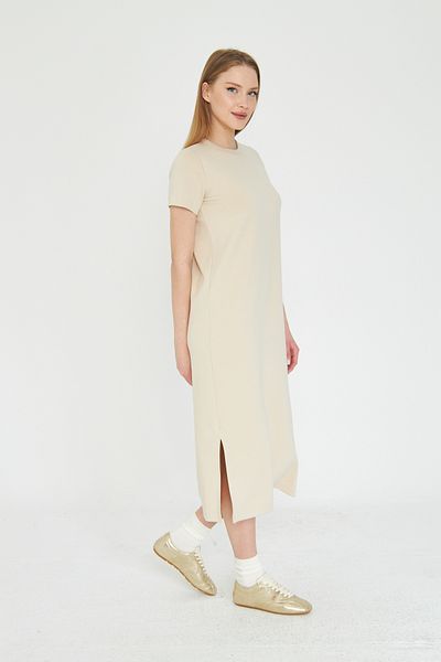 SevdeUgur Γυναικείο φόρεμα με μαλακή υφή με κρέμα Basic Summer Modal Fabric