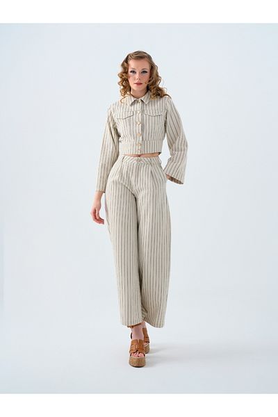 Loft Wide Leg Regular Fit Women's Trousers