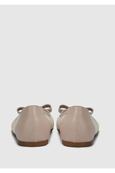 Provoq Women's Beige Ballerinas