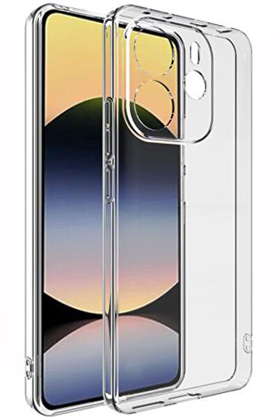 CEPSTOK Xiaomi Redmi Note 14 4G Kılıf Şeffaf Kamera Korumalı Esnek Yumuşak Si...