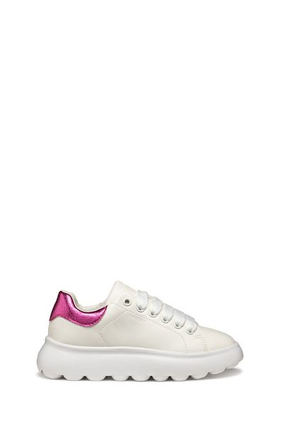 Geox Girl's White Puffypop Sneaker J55Mra000Bcc0563