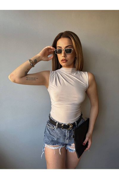 Fav Style Μπεζ καλογνώστη μπλούζα - Περισσότερα Χώρος για τον Επώνυμο Τύπο Σώματος Εργασία για τον Δάσκαλο
