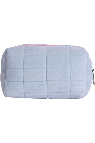 COOYA Makeup Bag With Zipper, Cosmetic Beauty Bag for Women, Plush Storage Bag, Travel Toiletry Bag