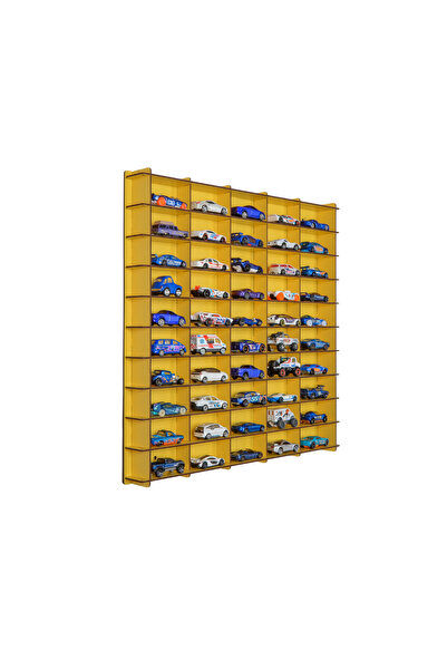 GOOD SIGN Standard 55 Araç Oyuncak Araba Rafı, 1:64 Ölçek Uyumlu Metal Oyunca...