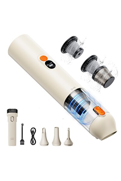 FlashHawk مكنسة كهربائية للسيارة 4 في 1، مكنسة يدوية 14000 باسكال، مكنسة كهرب...