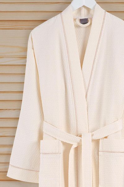 VAROL Μπουρνούζι Pique γιακά Kimono Series Dama