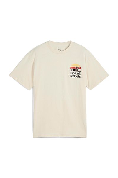 Puma MID90S Graphic Tee IV B Μπεζ Unisex Παιδικό κοντομάνικο μπλουζάκι