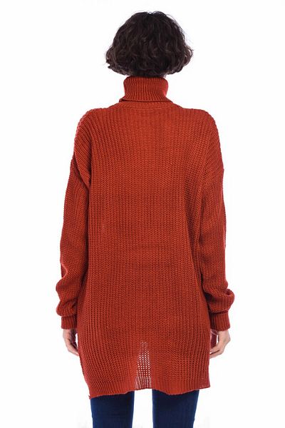 bacc Women's Brick Turtleneck Thessaloniki Knitted Sweater Sweater Co- 258430001