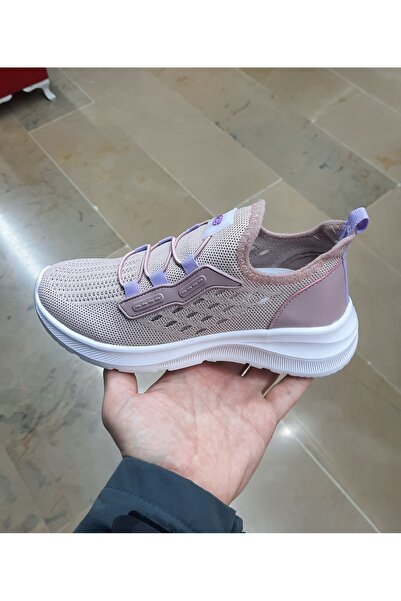 Conpax Kadın Ortopedik Ultra Hafif Bağcıksız Trikolu Sneaker Spor ayakkabı