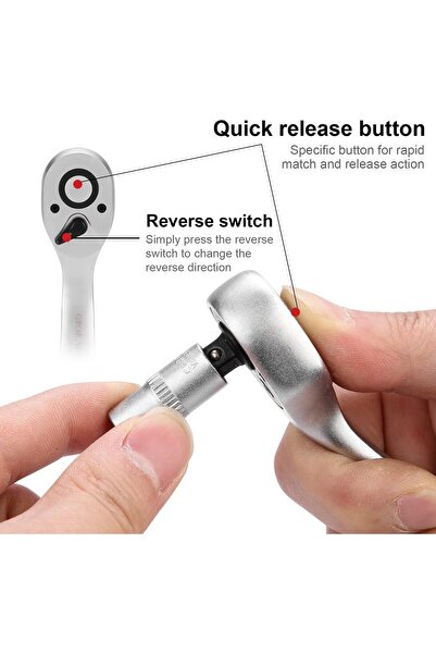 FlashHawk 108 Pieces Car Repair Tool A Sleeve Hardware Tool Set