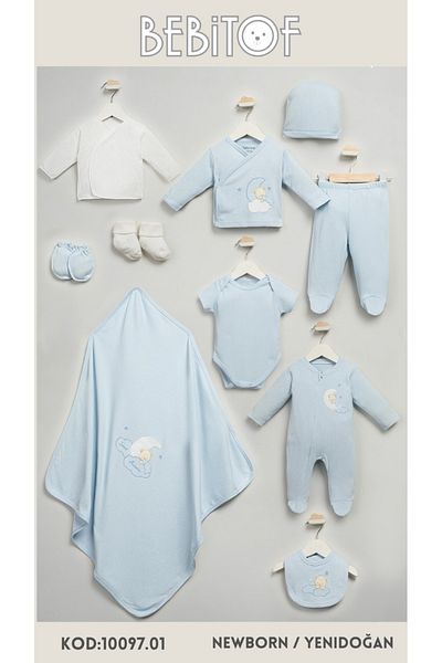 Bebitof Bbt10097 Bebitof Sweet Dreams Bear 10-Piece Bodysuit Set