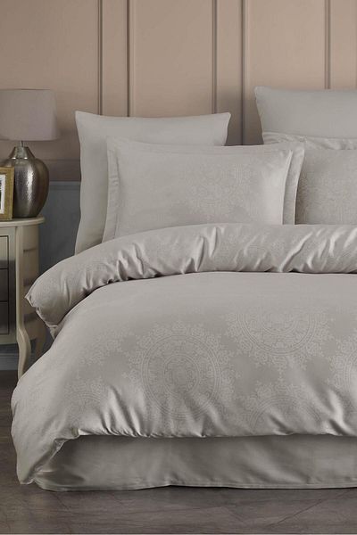 VAROL Laura Home Lyocell Jacquard Pat Dublu - Nothingham Stone
