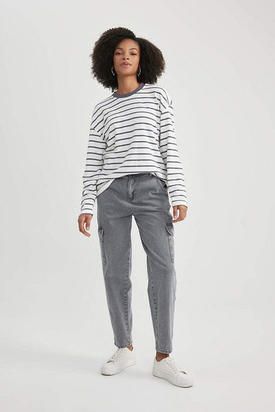 DeFacto Crew Neck Long Sleeve T-Shirt B7847Axns