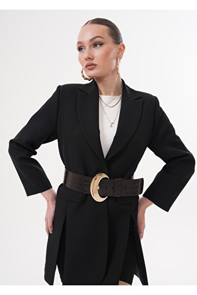 MODAM HİFA Φαρδιά ζώνη φόρεμα με αγκράφα Γυναικεία ζώνη πουκάμισο ζώνη μπουφάν