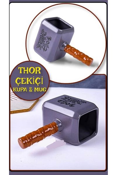 sonx Thor Un Hammer Shaped Myth Mug Mjolnir Designed Ceramic Cup