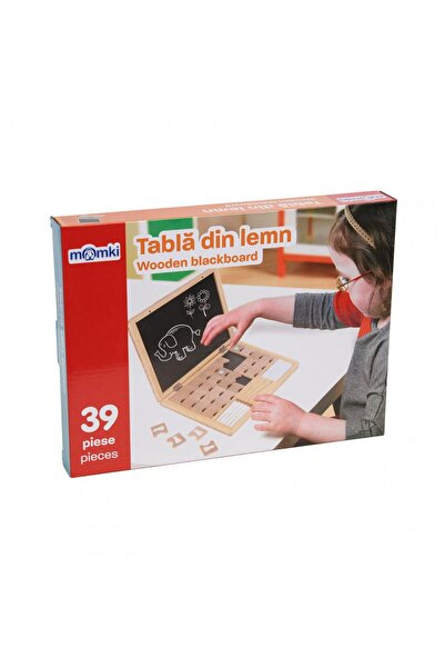 MomKi Dřevěná deska s 39 dílky,