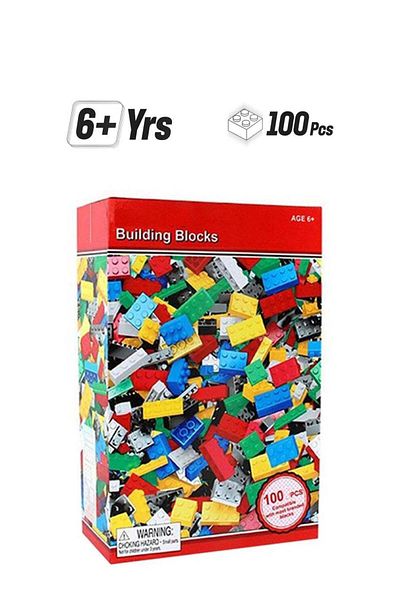 Generic 100-Piece Building Blocks Set In 10 Different Colors 6+ Years Durable And Sturdy