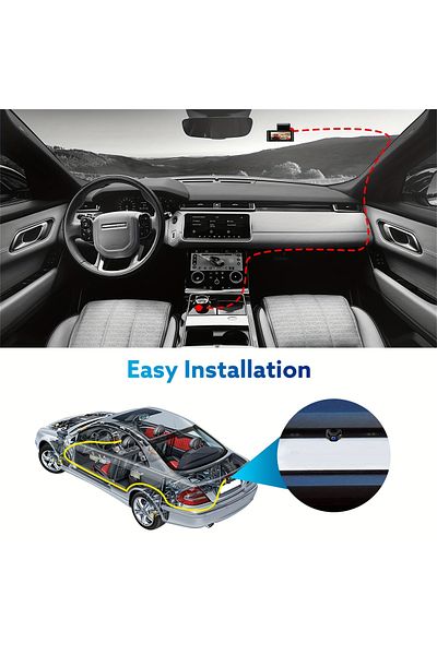ROCKCAMEL JW550 4K UHD Driving Recorder, Includes 64GB TF Card, Built-In WiFi