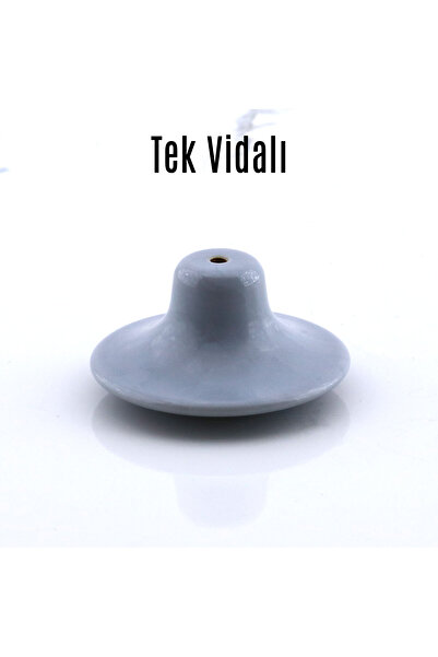 Badem10 Bohemian Grey Wide Mushroom Handle Knob 10PCS Έπιπλα Ντουλάπα Συρτάρι Κουζίνας Ντουλάπα Λαβή Πλαστική