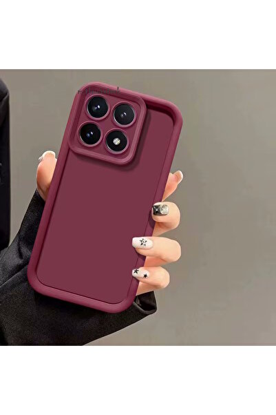 m.tk moveteck Xiaomi Mi 14t Pro Case Soft Colorful Launch Silicone with Camera Protection Protruding Thick Edges Coffe