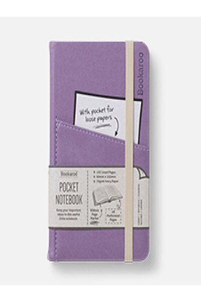 İF Bookaroo Notebook (A6) Cep Defteri-Patlıcan Moru