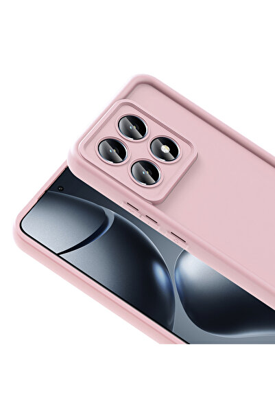 m.tk moveteck Xiaomi Mi 14t Pro Case Soft Colorful Launch Silicone with Camera Protection Protruding Thick Edges Coffe