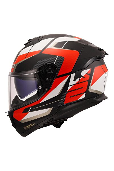 LS2 STREAM 2 ROAD MAT SİYAH-KIRMIZI-BEYAZ-GRİ KASK