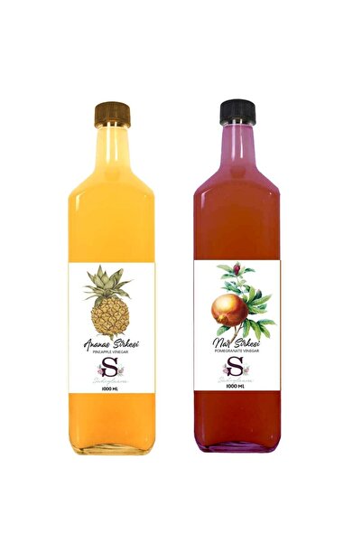 Süheylaana Doğal Ananas Sirkesi 1000 Ml - Doğal Nar Sirkesi 1000 Ml