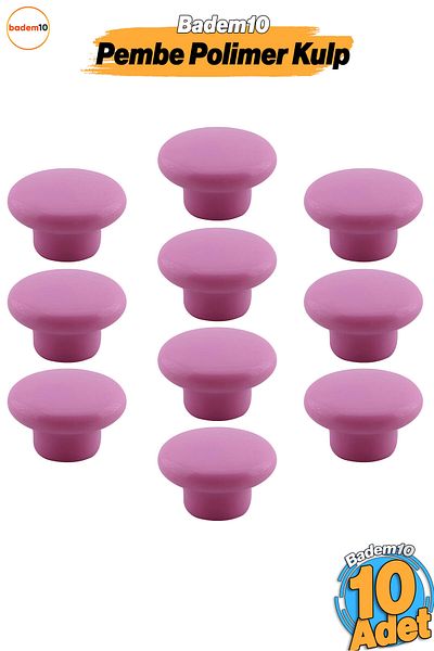 Badem10 Buton de mâner din plută roz boem 10 buc. sertar mobilier de bucătărie dulap dulap mâner mâner din plastic
