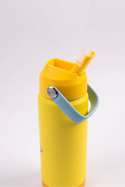 Cocobee Insulated Stainless Steel Water Bottle Leakproof, Soft Handlegrip,odour Free,500ml, 3 Years Yellow