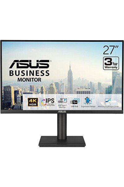 ASUS 27" IPS VA27UCPS 5MS 75HZ HDMI-DP TYPE-C PIVOT KURUMSAL MONİTÖR 3840X2160