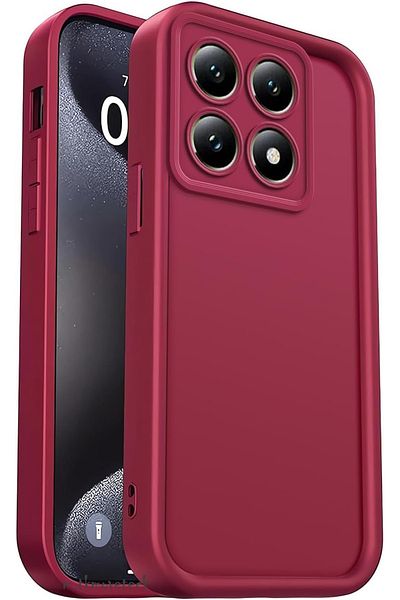 m.tk moveteck Xiaomi Mi 14t Pro Case Soft Colorful Launch Silicone with Camera Protection Protruding Thick Edges Coffe