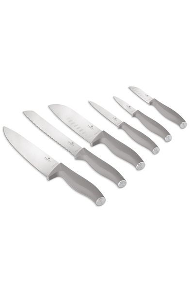 Berlinger Haus Set Of 6 Taupe Knives Bh 2953