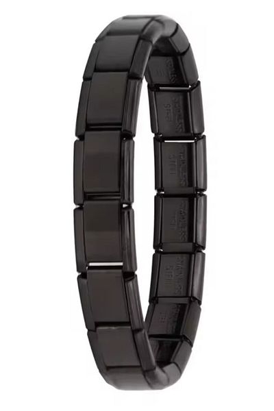 Takı Dükkanı Italian 18-21cm Size Optional Charm Steel Bracelet Scb38