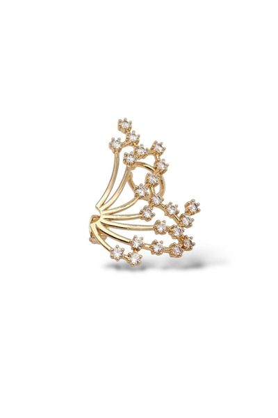 neslyaccessories الأذن اليسرى الزركون حجر الغضروف القرط