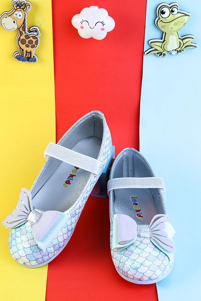 Moda Lime Rochie de seară de nuntă cu fundă ortopedică pentru fete, cu o singură bandă, cu velcro, pantofi de balerină de vară de zi cu zi