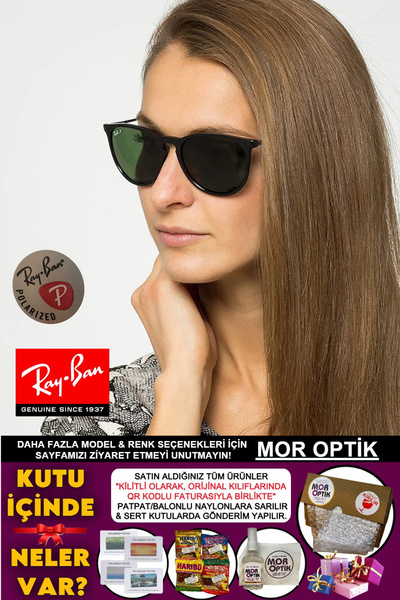 Ray-Ban Mor Optik Rb4171 601/2p (54 SİZE) Parlak Siyah-polarize