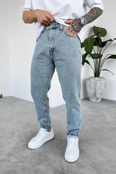 HAFKAGİYİM Παντελόνι με υφή Ice Blue Basic Regular