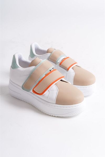Zerenyus Pantofi de damă Valencia Velcro Ortopedic Talpă - Skin Blue