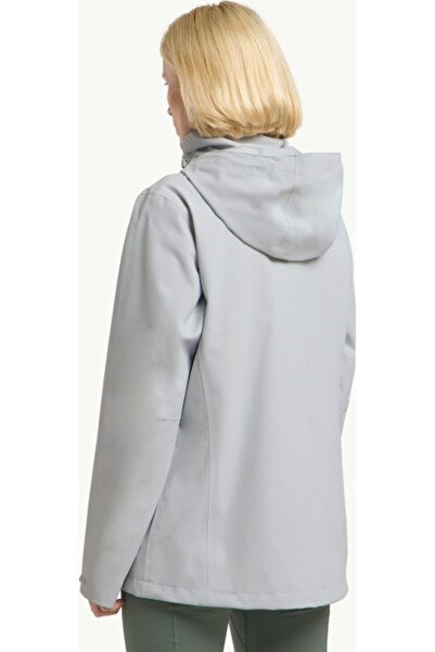 Jack Wolfskin سترة Jack Wolfskin Trailtime 2l Jkt W للسيدات باللون الرمادي الرائع للاستخدام الخارجي A63902-6709
