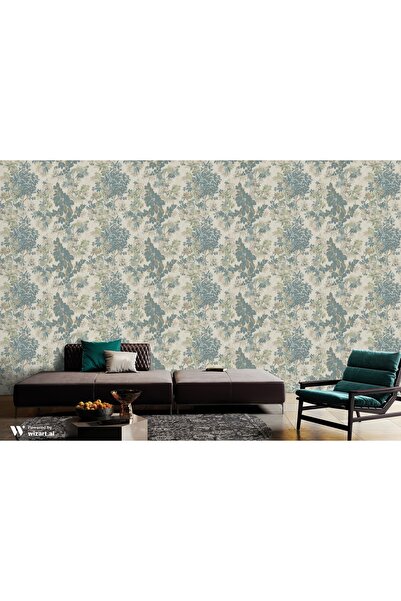 Adawall Tropicano 9907-3 Yaprak Desenli Yeşil Tonları Duvar Kağıdı 16,50m2