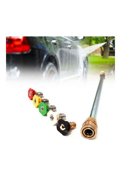 Generic 4000PSI Washer Wand Lance 5 Nozzle Tips Universal for High Pressure Gasoline Powered Sprayer
