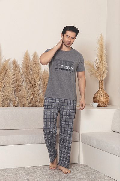 CALİA Men's Short Sleeve Summer Pajama Set New Season