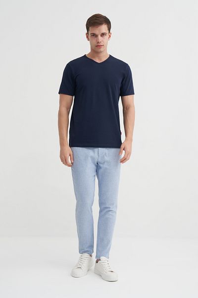 Cazador Ανδρικό κοντομάνικο μπλουζάκι Jazz 4619 Lycra V-Neck