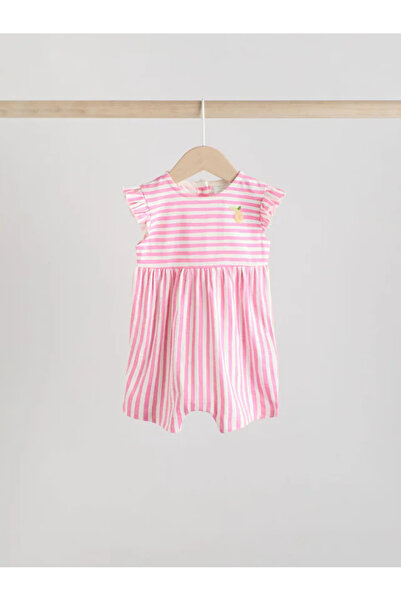 Next Baby Organic Cotton Fruit Patterned 3-Piece Romper Jumpsuit Set Alyag4769