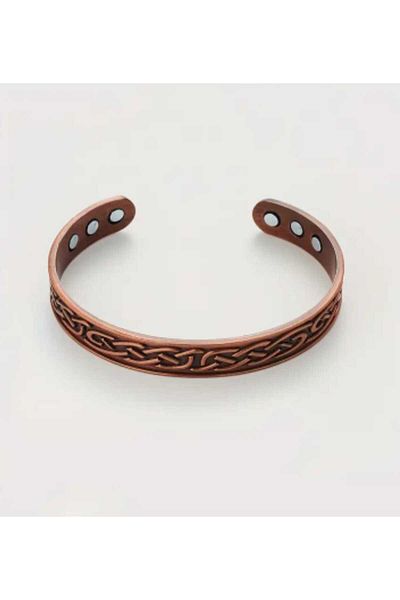 sarıyer silver Traditional Motif Embroidered Copper Bracelet Adjusted Model Magnetic Magnet Copper Bracelet Bracelet