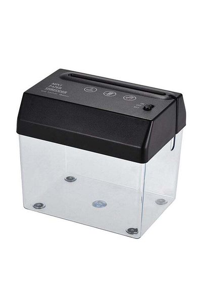 Generic Tronxy Portable Paper Shredder Cutter With Letter Opener Black/Clear