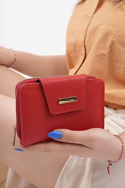 MUGGO Luka Zippered Card Holder Women's Wallet with Coin and Paper Money Compartments
