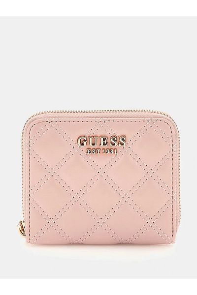 Guess Women's Pink Giully Small Zipper Wallet