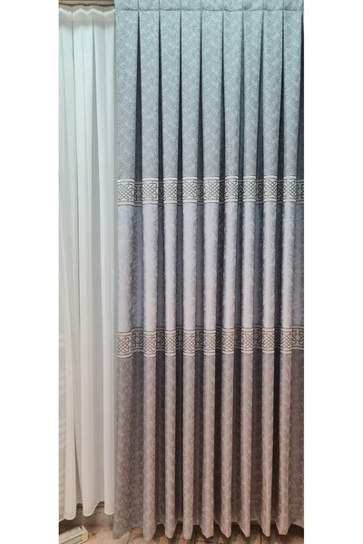 ISSA TEKSTIL Issa Fon Perde Pano Antrasit Gri ışık ((tek Kanat))(sık Pile) En...